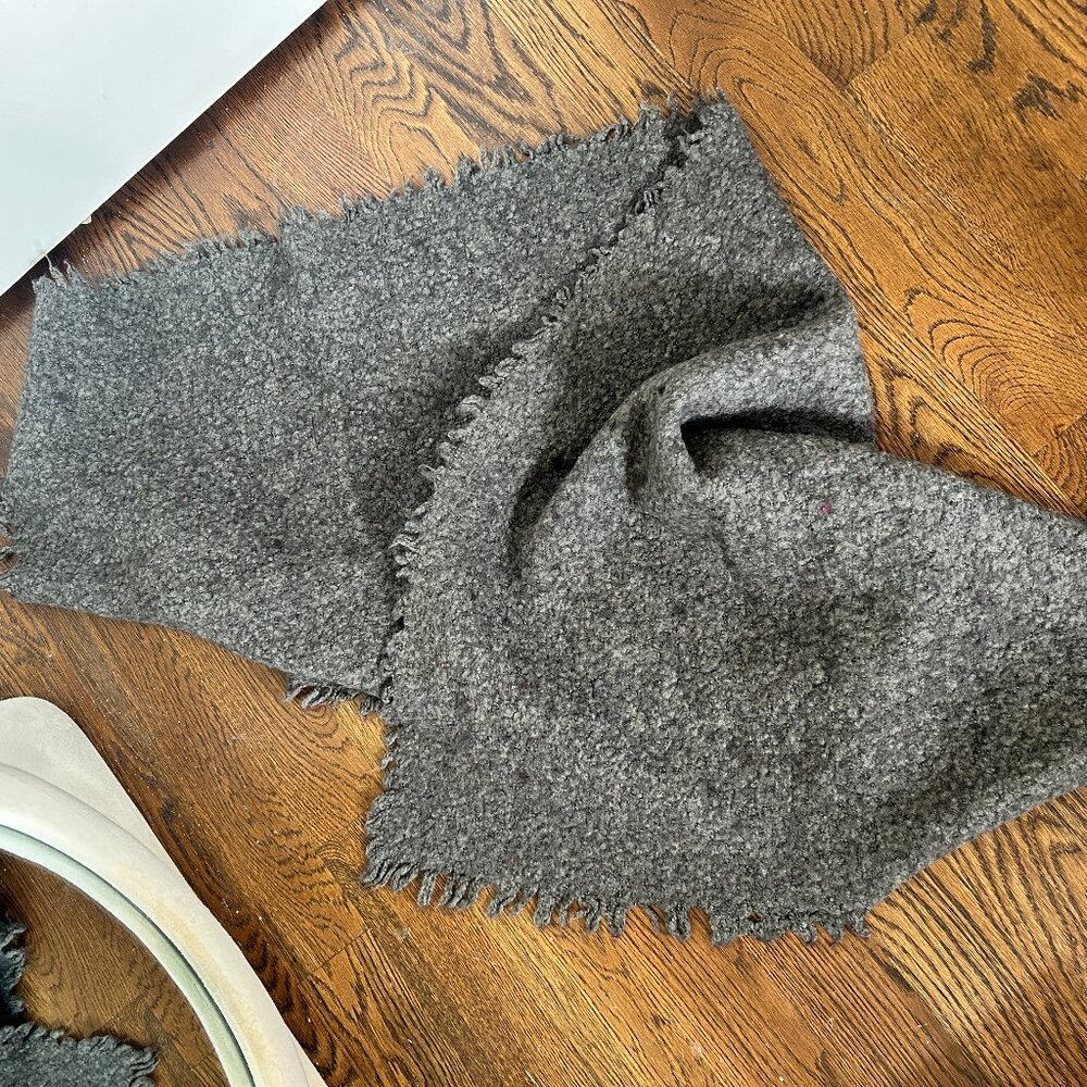 Dark Grey Wool Scarf